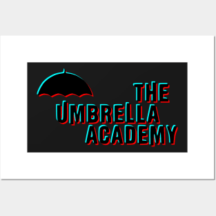 The Umbrella Academy Glitch - Black Posters and Art